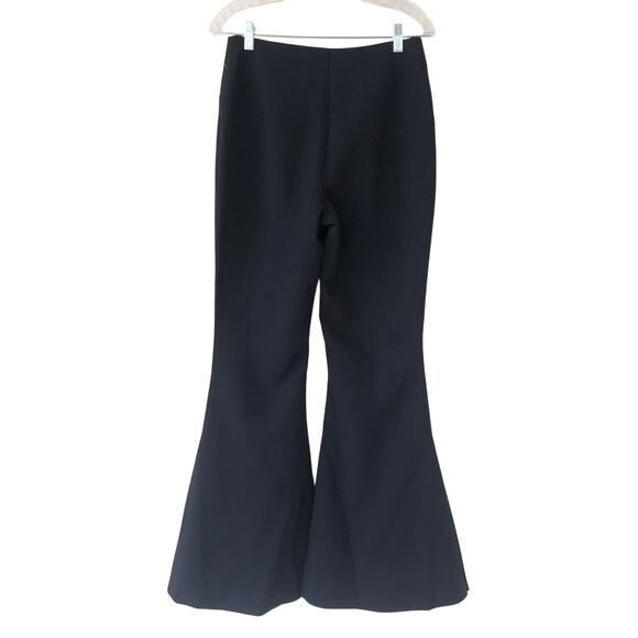Anthropologie X Maeve High Rise Pull On Ultra Flare Pants Black Size US 8 - Picture 6 of 9